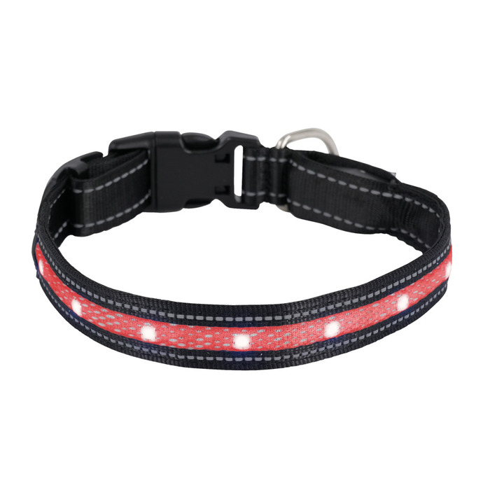 LED-halsband t/hund 45-47 cm Petzone